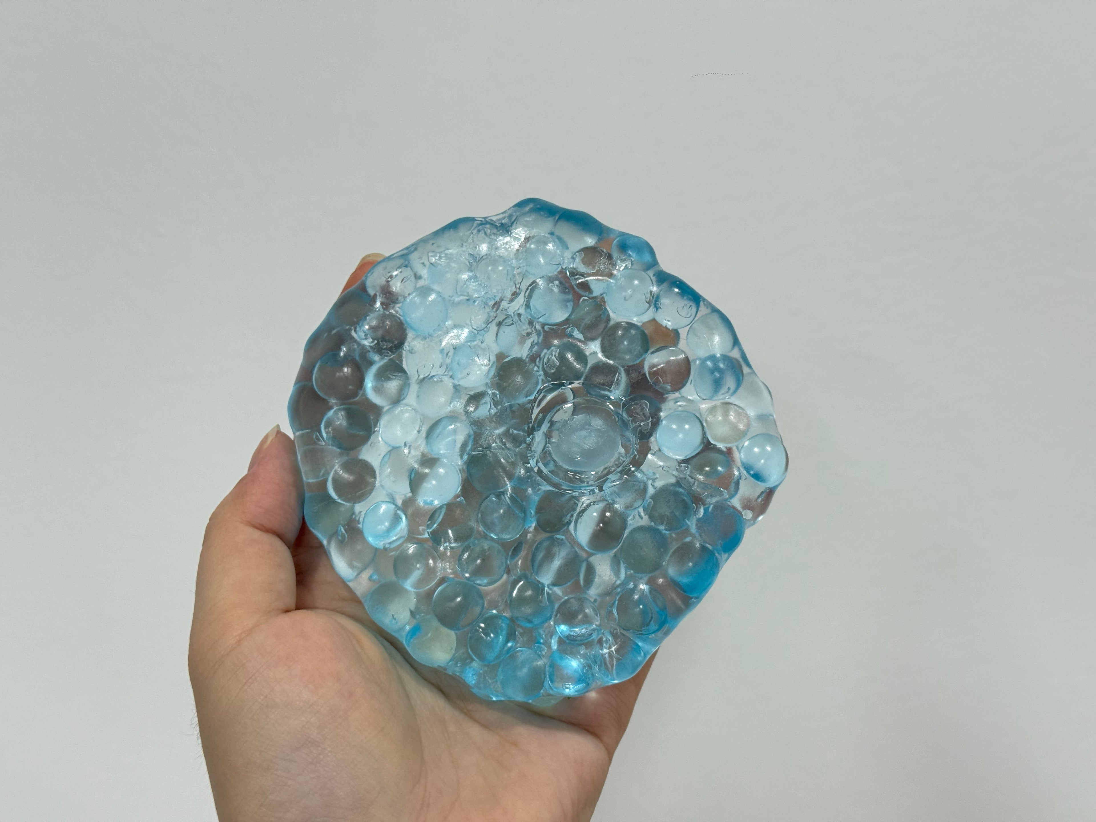 Transparent Bead‑Filled Slow Rising Squishy Toy, Crystal Jade‑Like Water Beads Squeeze Stress Relief Fidget Toy
