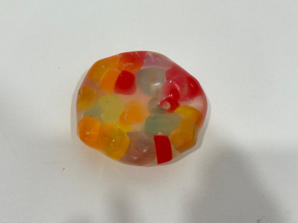 Transparent Heart‑Filled Slow Rising Squishy Ball, Soft Squeeze Stress Relief Fidget Toy