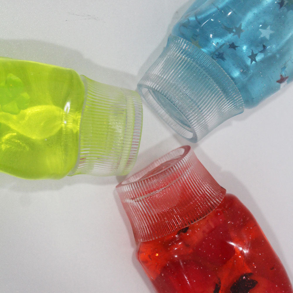 Fruit-flavored toothpaste-like squeeze toy