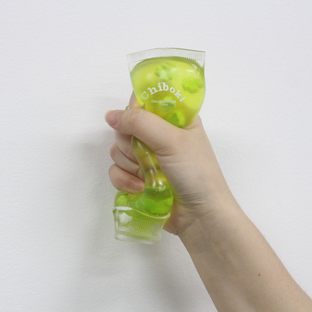Fruit-flavored toothpaste-like squeeze toy