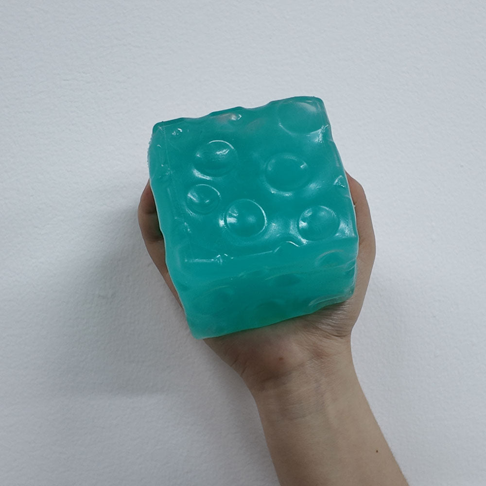 Ocean blue Large big Cheese Squishy Fill (Zero bounce-back) Squish Fidget Toy