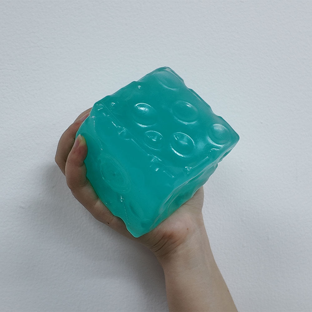 Ocean blue Large big Cheese Squishy Fill (Zero bounce-back) Squish Fidget Toy