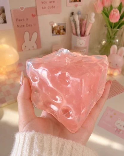 Glacial Cheese Squishy Fill (Zero bounce-back) Squish Fidget Toy