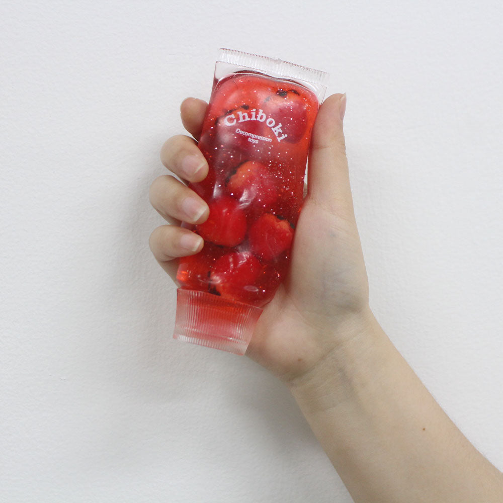 Fruit-flavored toothpaste-like squeeze toy