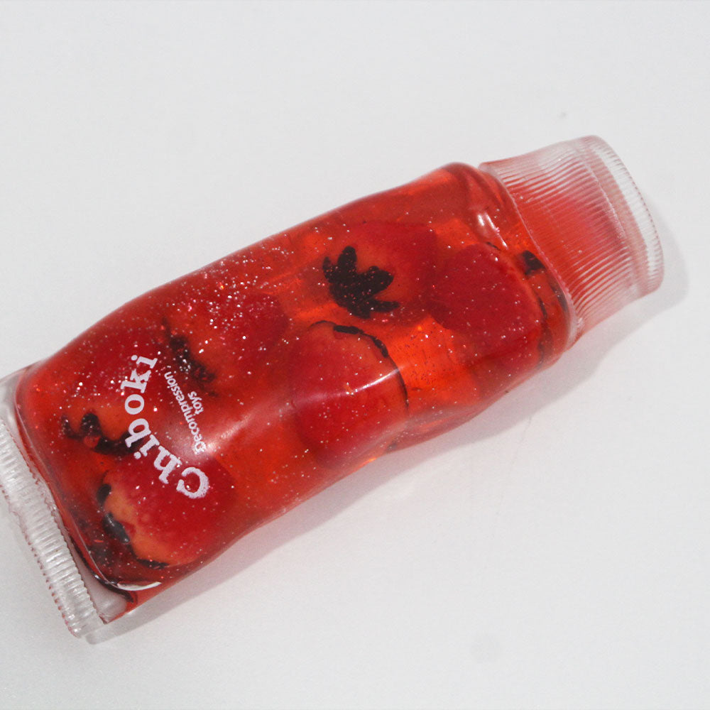 Fruit-flavored toothpaste-like squeeze toy