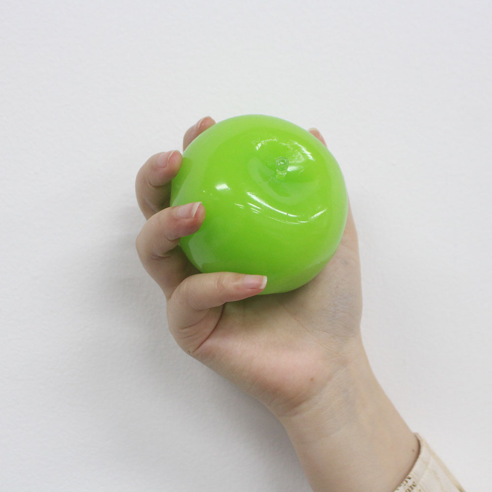 Green/pink/blue/cyan Apple Gummy Cheese Squishy - Silky Rebound Fidget