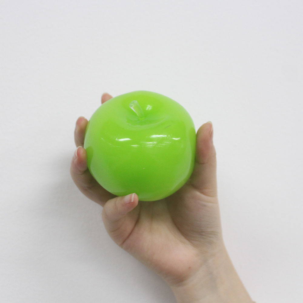 Green/pink/blue/cyan Apple Gummy Cheese Squishy - Silky Rebound Fidget