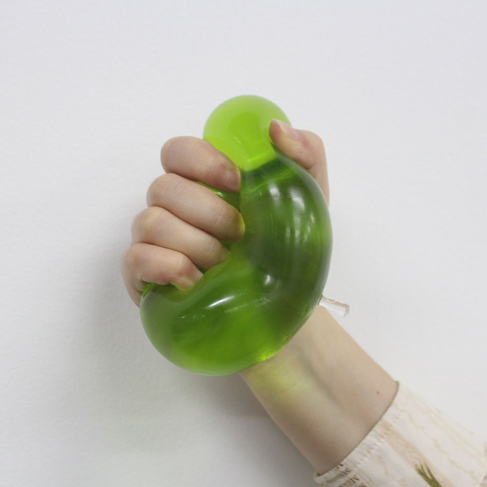 Green/pink/blue/cyan Apple Gummy Cheese Squishy - Silky Rebound Fidget