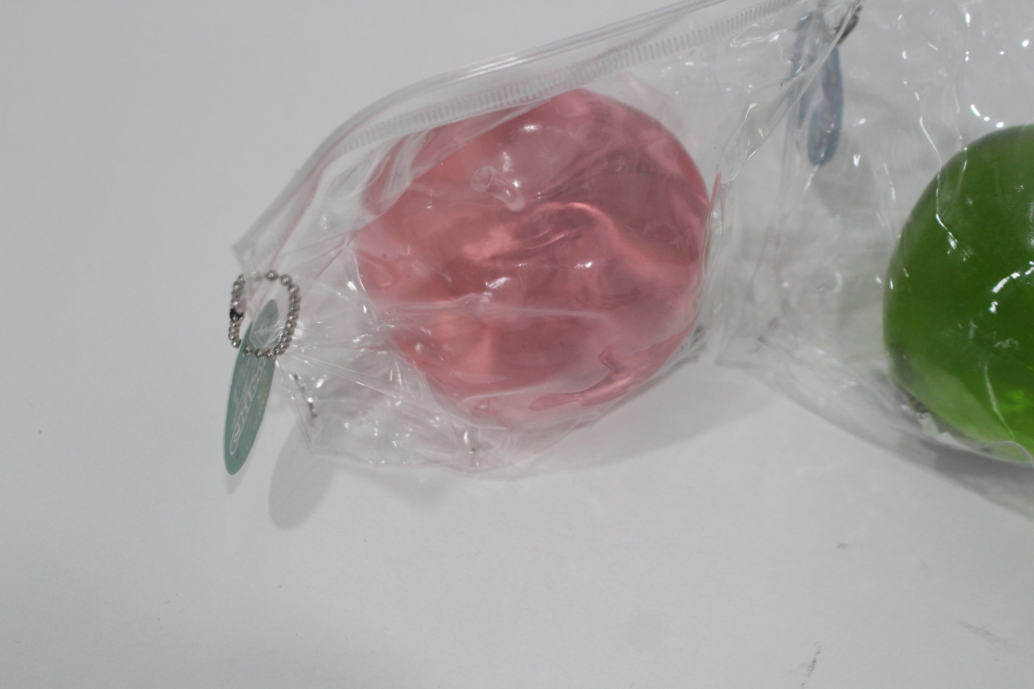 Green/pink/blue/cyan Apple Gummy Cheese Squishy - Silky Rebound Fidget