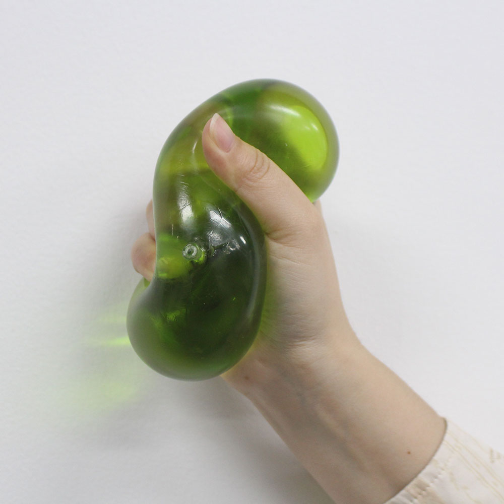 Green/pink/blue/cyan Apple Gummy Cheese Squishy - Silky Rebound Fidget