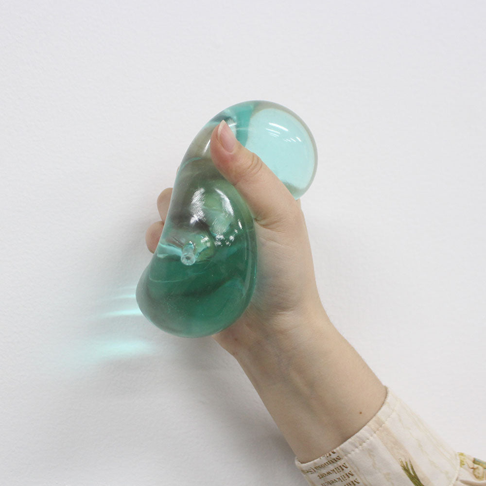 Green/pink/blue/cyan Apple Gummy Cheese Squishy - Silky Rebound Fidget