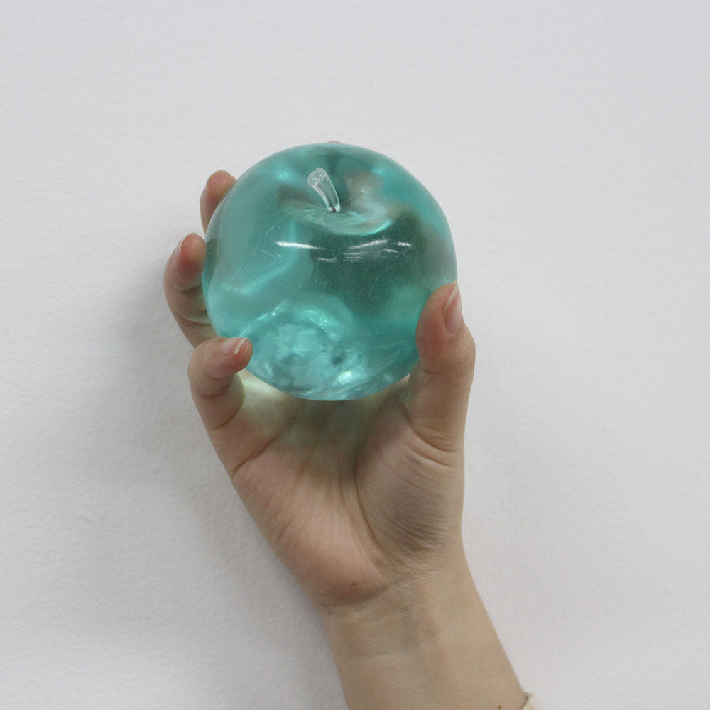 Green/pink/blue/cyan Apple Gummy Cheese Squishy - Silky Rebound Fidget