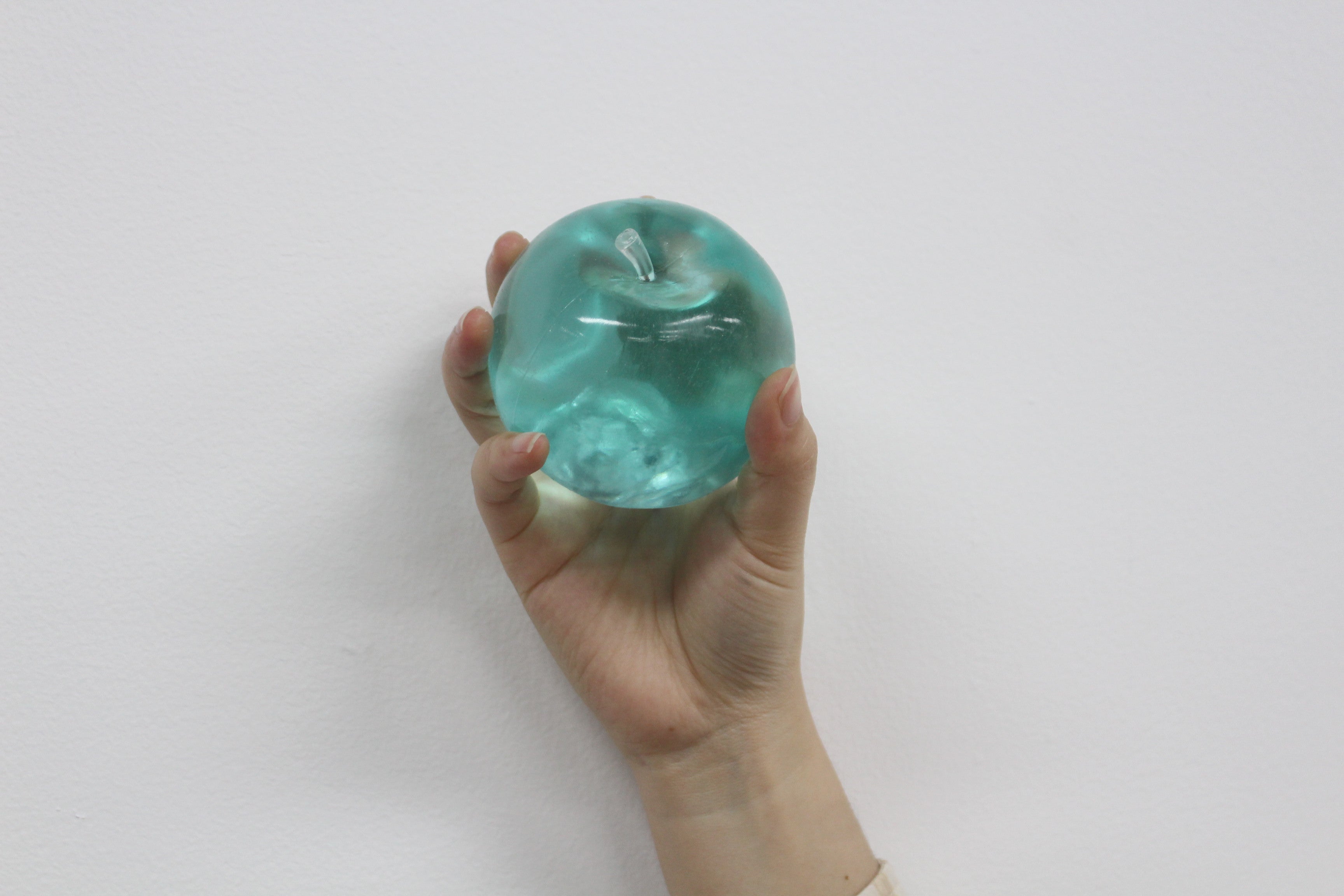 Green/pink/blue/cyan Apple Gummy Cheese Squishy - Silky Rebound Fidget