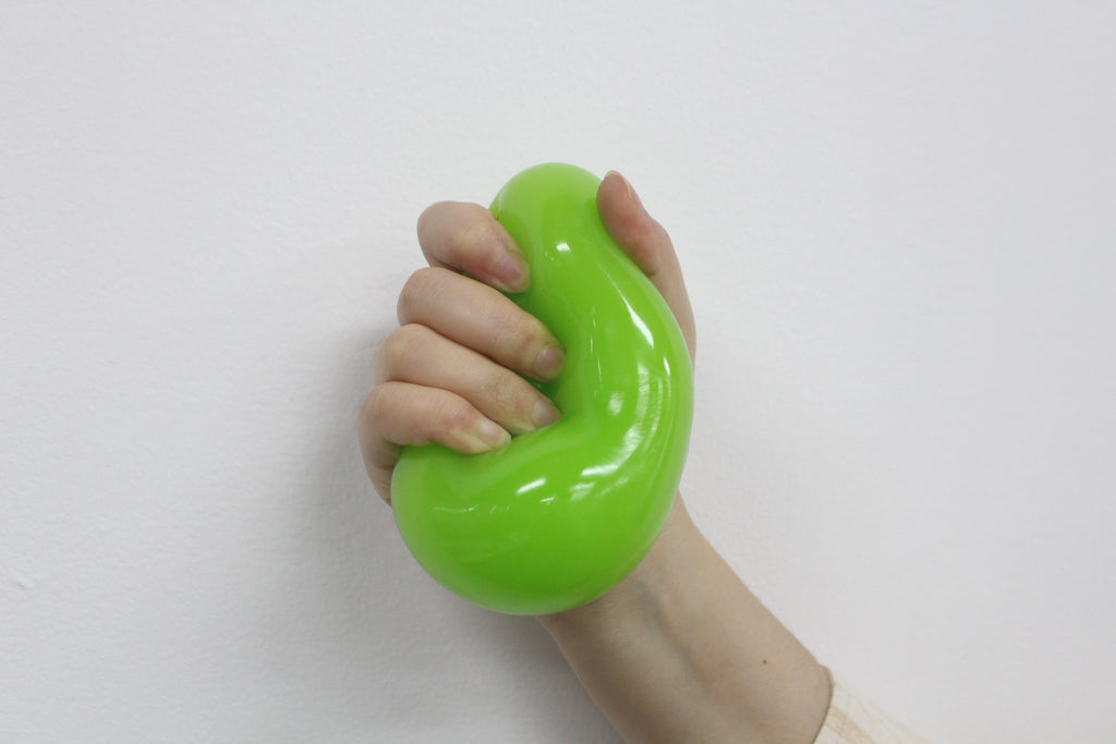 Green/pink/blue/cyan Apple Gummy Cheese Squishy - Silky Rebound Fidget