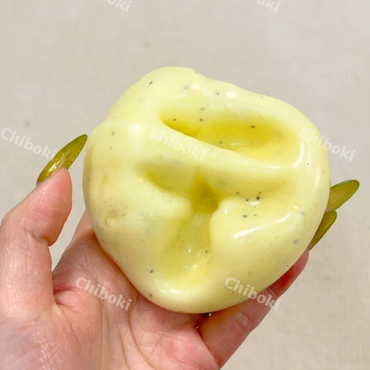Black Pepper Cheese Mashed Potato Squishy - Realistic Fidget Toy