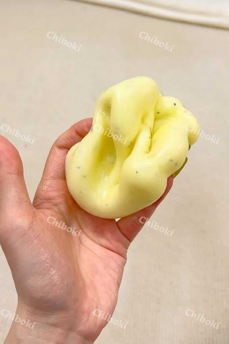Black Pepper Cheese Mashed Potato Squishy - Realistic Fidget Toy