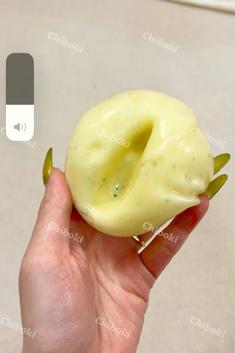 Black Pepper Cheese Mashed Potato Squishy - Realistic Fidget Toy
