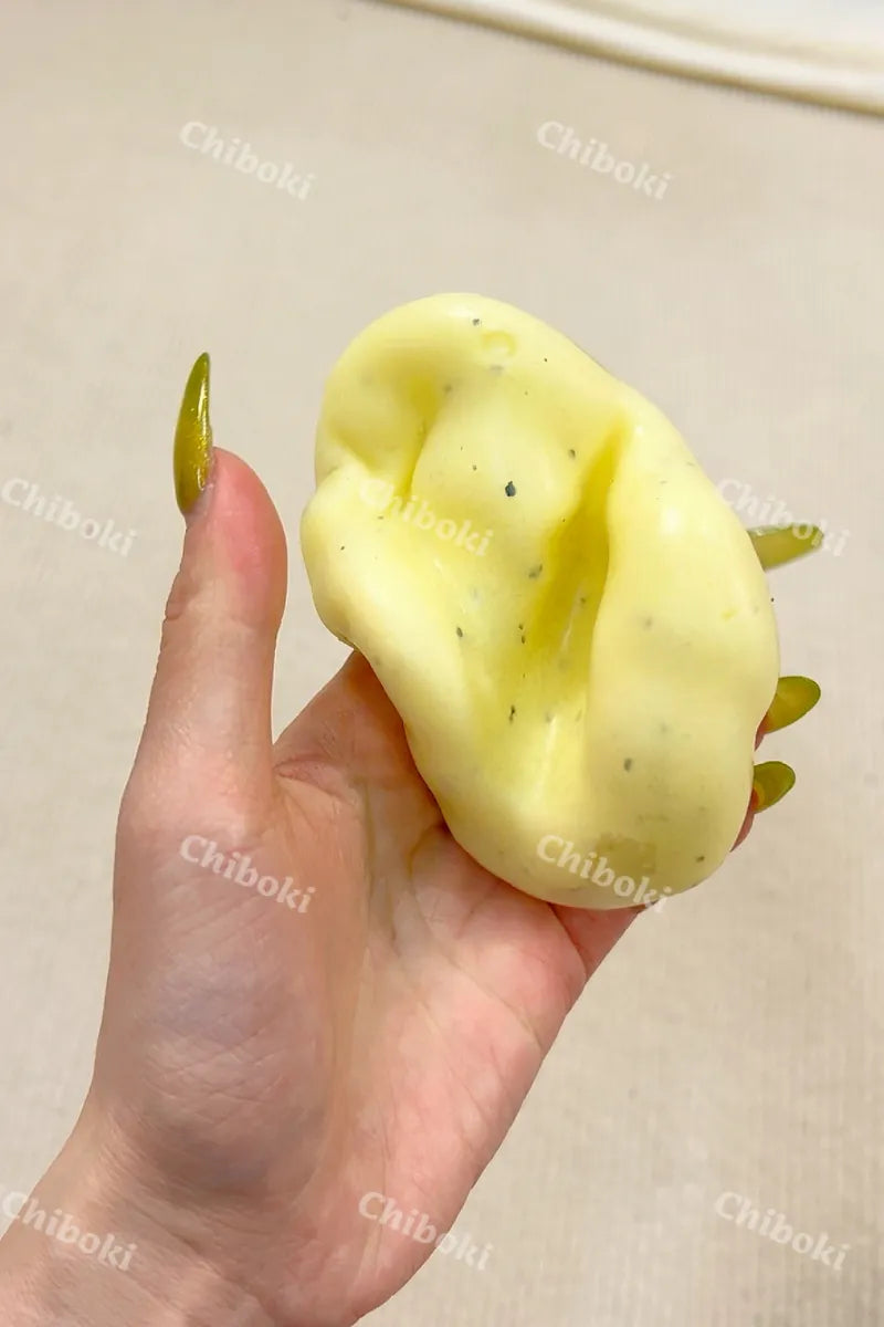 Black Pepper Cheese Mashed Potato Squishy - Realistic Fidget Toy