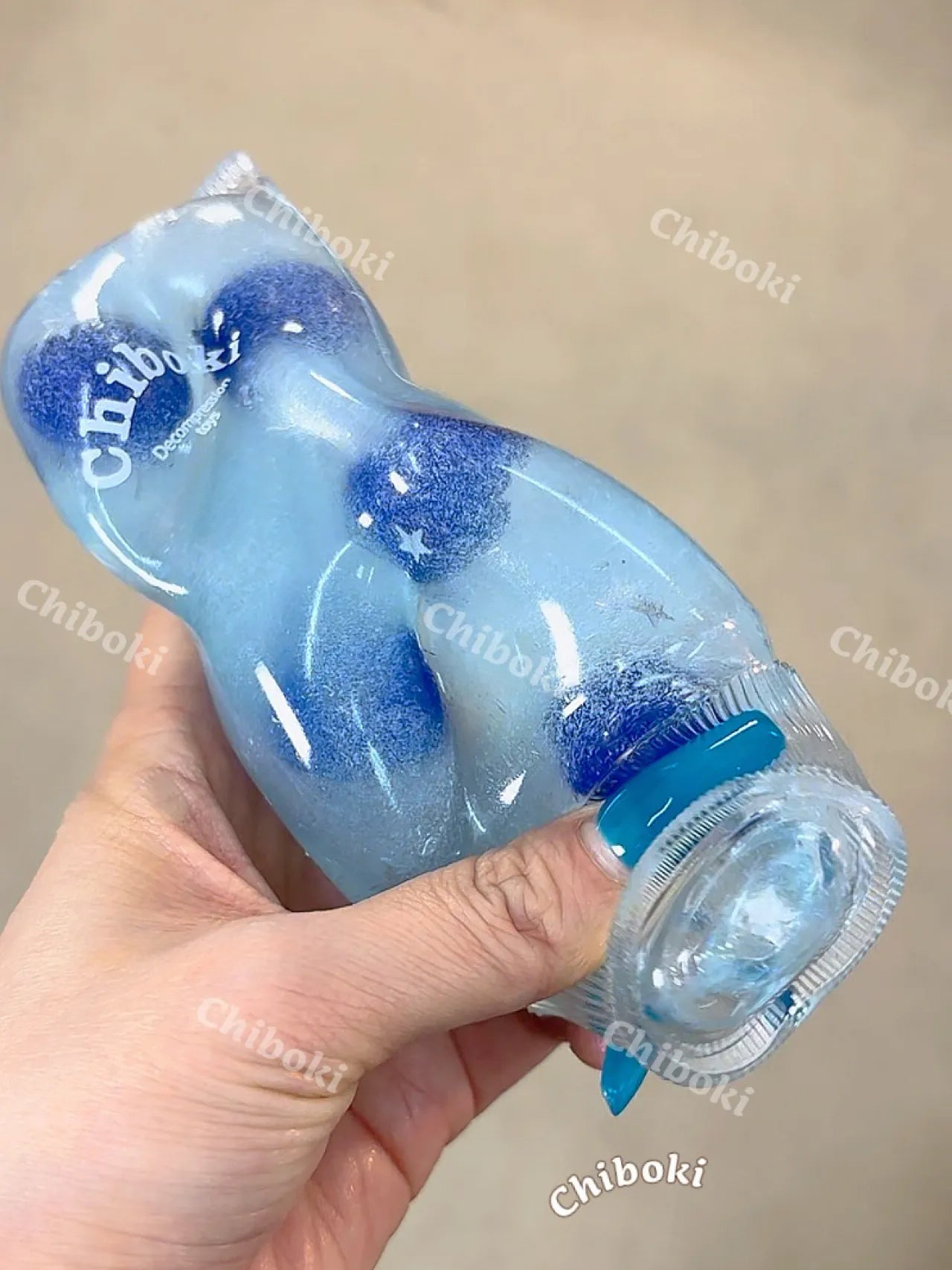 Fruit-flavored toothpaste-like squeeze toy