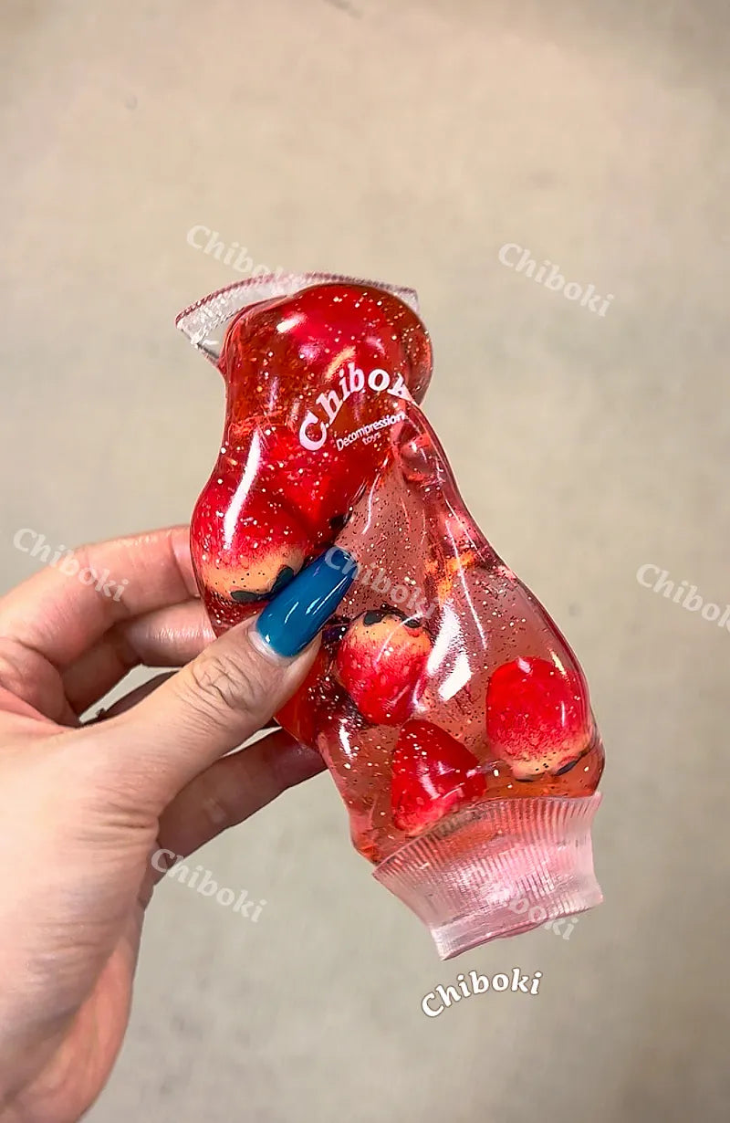 Fruit-flavored toothpaste-like squeeze toy