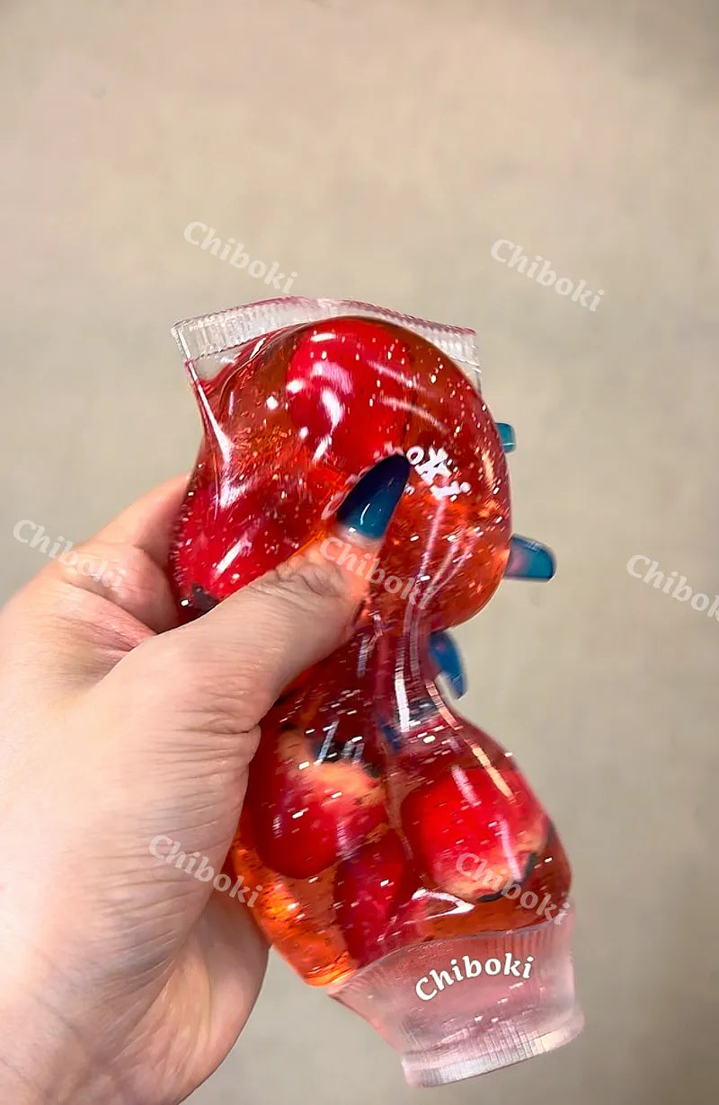 Fruit-flavored toothpaste-like squeeze toy