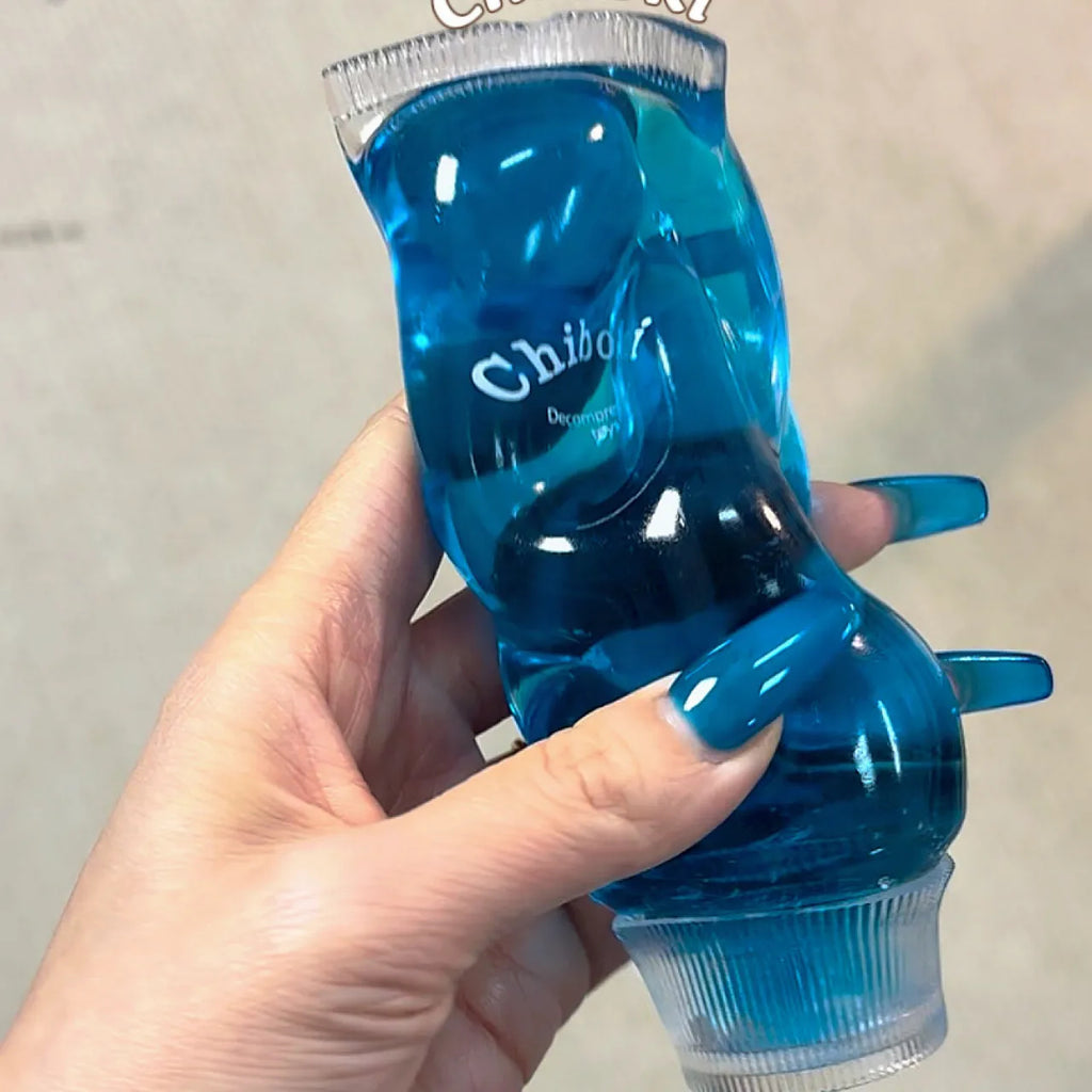Peach Toothpaste Tube Squishy - Soft & Malleable Squeeze