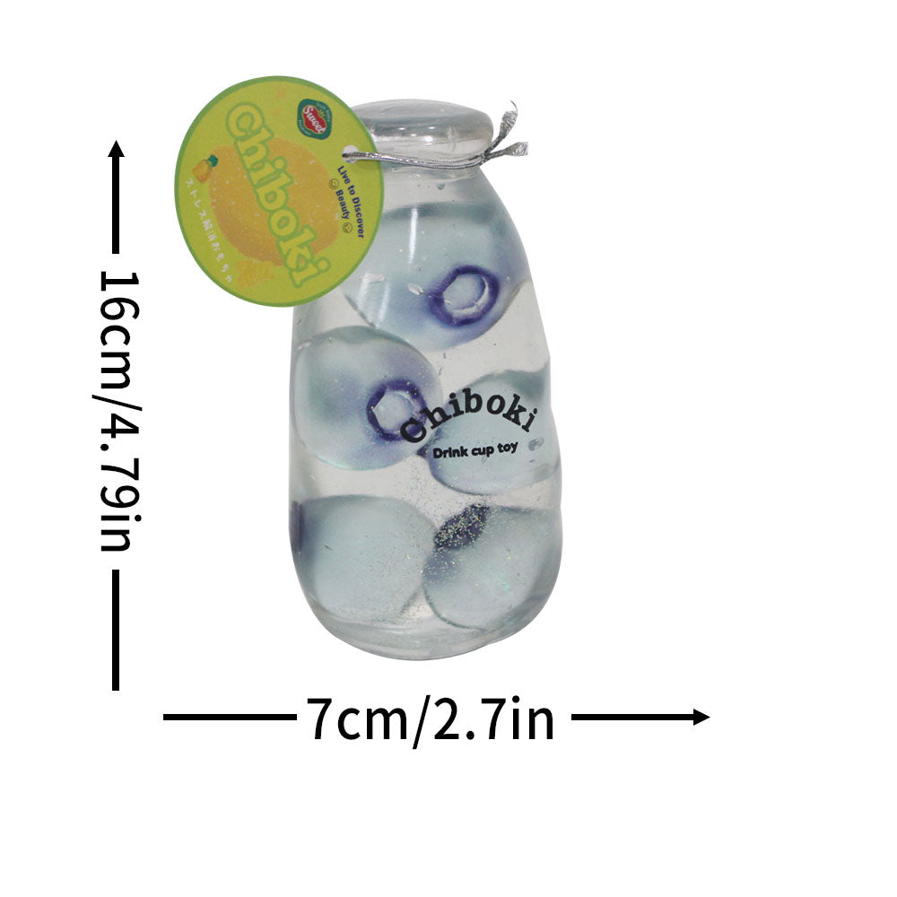 Handmade blueberry bottle Squishy - Creamy Clay Feel Soft