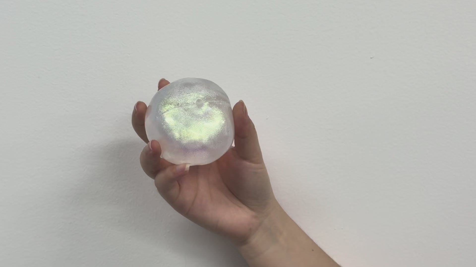 Shiny Glitter Slow Rising Squishy Ball, Soft Mochi Squeeze Fidget Toy, Premium Stress Relief Hand Toy for Anxiety