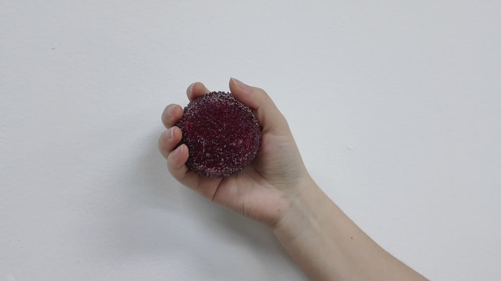 Red Cherry Crystal Slushy Ball (Zero bounce-back) Squish Fidget Toy - ASMR Snow Sound Toy