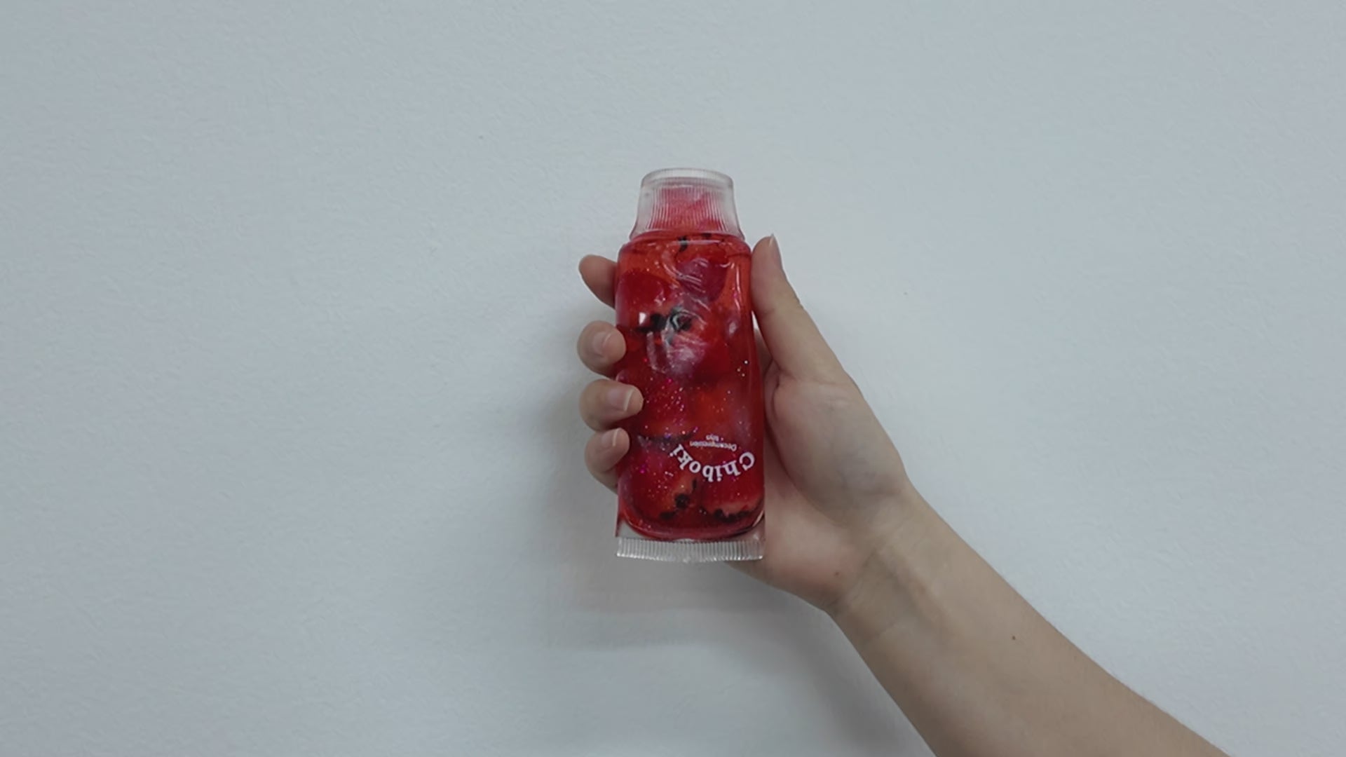 Fruit-flavored toothpaste-like squeeze toy