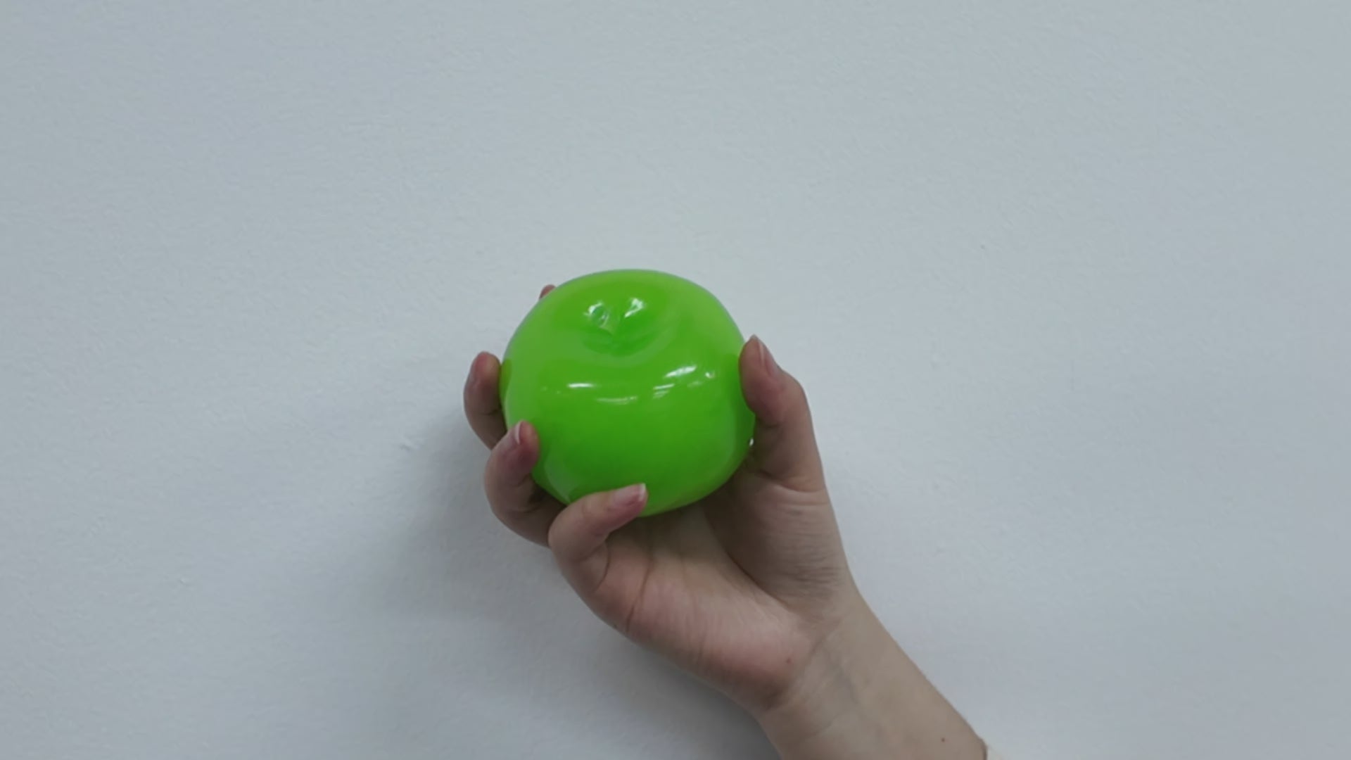 Green/pink/blue/cyan Apple Gummy Cheese Squishy - Silky Rebound Fidget